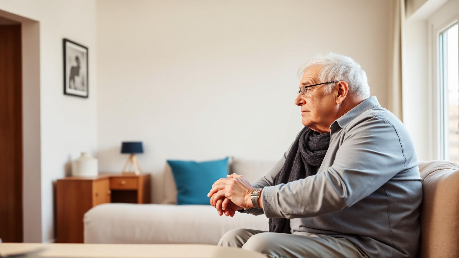 Senior denkt entspannt an die Zukunft – Sterbegeldversicherung als Vorsorge für Angehörige
