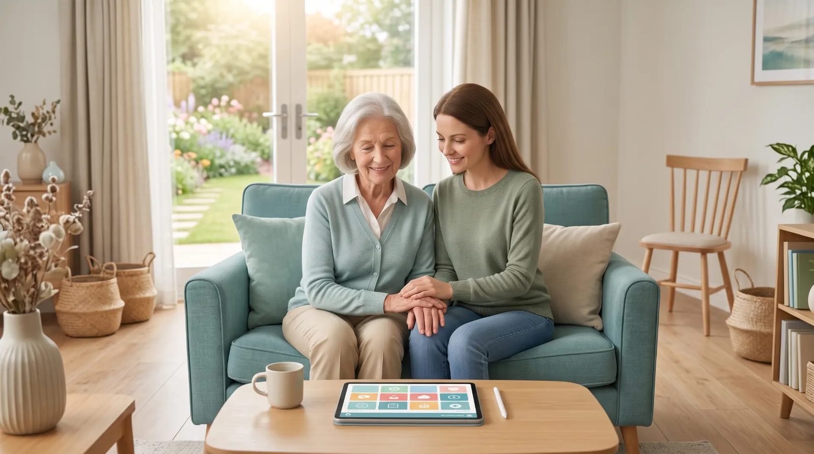 Pflegende Angehörige entlastet Seniorin zu Hause – Tipps für den Pflegealltag 2026