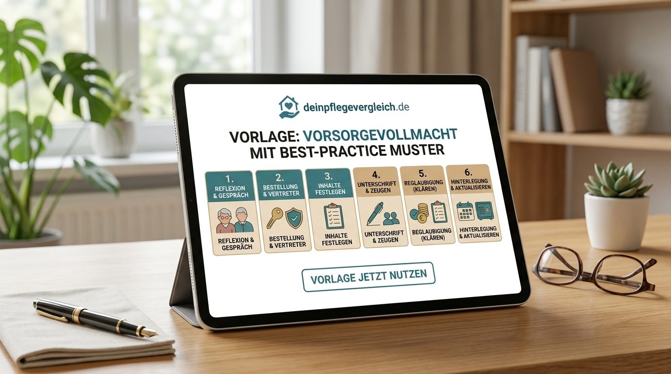 Vorlage Vorsorgevollmacht mit Best-Practice-Muster in 6 Schritten